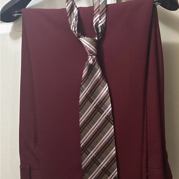 Vittorio St.Angelo Burgundy 3 Button Lined Jacket, Suit Jacket, Sport Coat 46R. - Picture 10 of 11